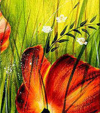 Схема вышивки «Триптих "Маки" ч.3»