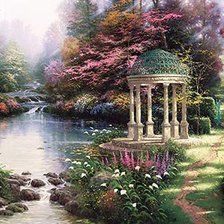 Схема вышивки «Беседка»