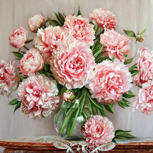 Схема вышивки «пионы2»