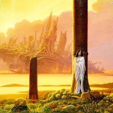 Схема вышивки «летающий город»