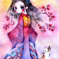 Схема вышивки «акварельная живопись»