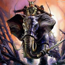 Схема вышивки «боевой слон»