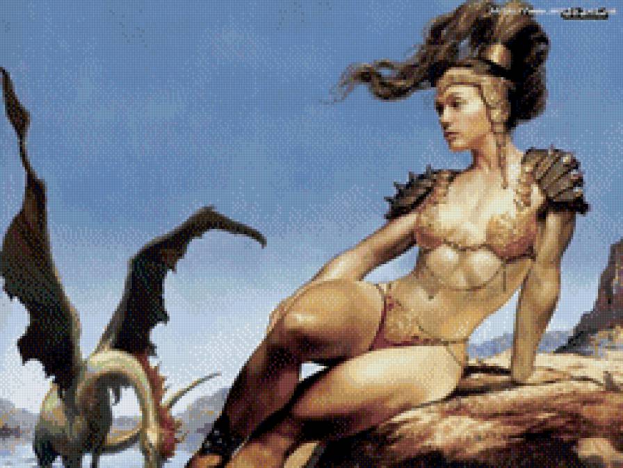 девушка и дракон - фентези - предпросмотр