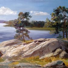 Схема вышивки «Пейзаж»