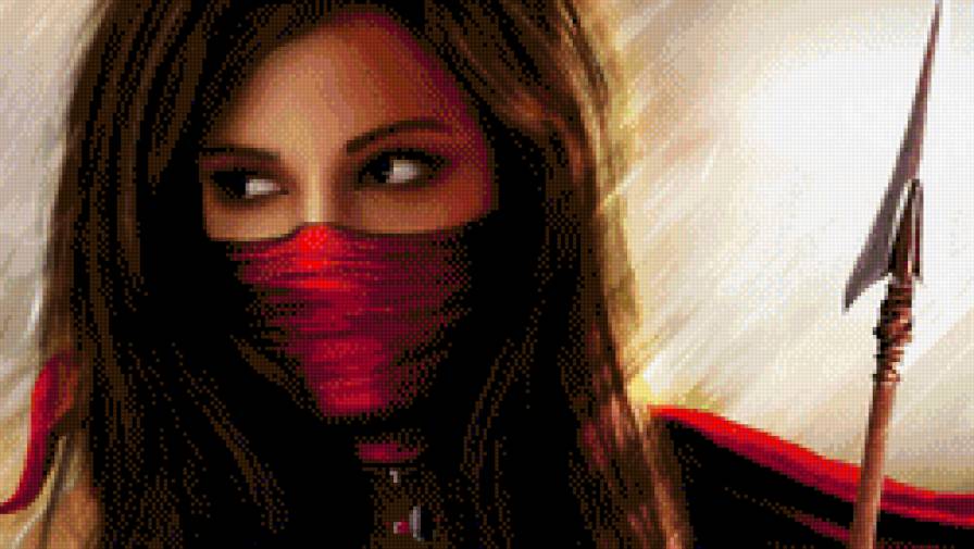 Девушка ассасин - девушка, наемник, стрела, фэнтези, портрет - предпросмотр