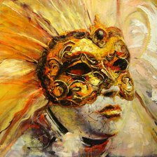 Схема вышивки «маска»