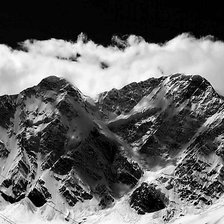 Схема вышивки «горы»