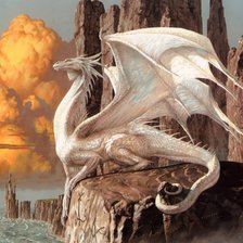 Схема вышивки «Белый дракон»