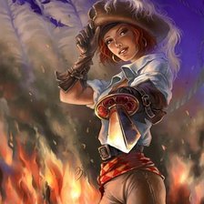 Схема вышивки «Девушка»