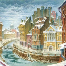 Схема вышивки «питерский пейзаж»