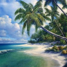 Схема вышивки «райский пляж»