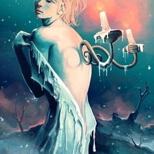 Схема вышивки «Девушка»