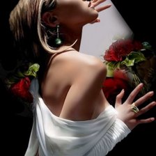 Схема вышивки «девушка»