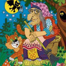 Схема вышивки «баба-яга добрая»