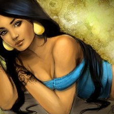 Схема вышивки «Принцесса Жасмин»