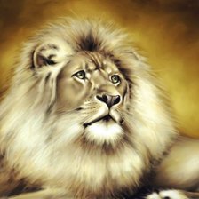 Схема вышивки «ЛЕВ»