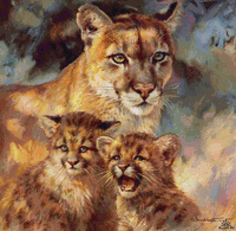 пума - животные - предпросмотр