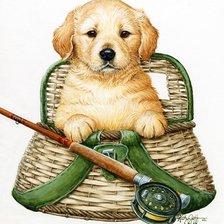 Схема вышивки «на рыбалку»