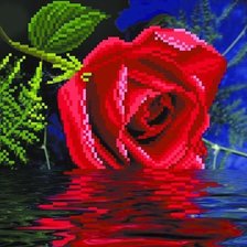 Схема вышивки «Роза»