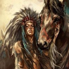 Схема вышивки «лошадь»