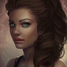 Схема вышивки «Девушка»