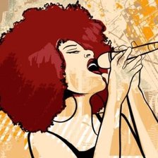 Схема вышивки «Джазовая певица»