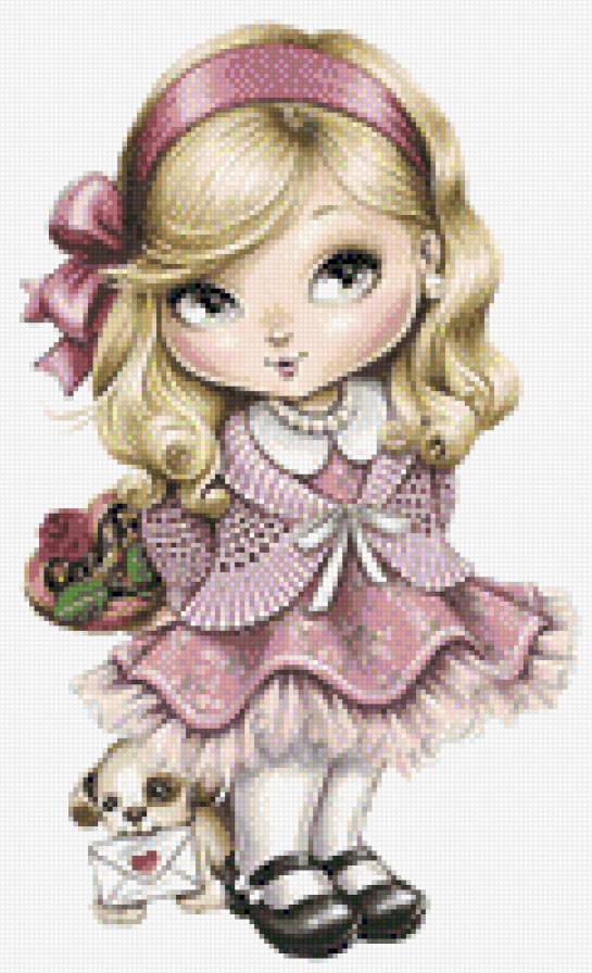 muñequita Jolie vestidito lila - infantil - предпросмотр