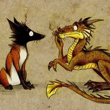 Схема вышивки «Серия Funny fox»