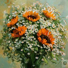 Схема вышивки «полевые цветы»