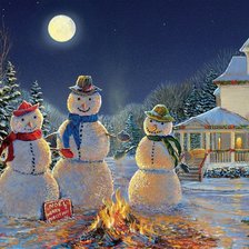 Схема вышивки «новый год идёт»