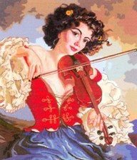 Схема вышивки «Цыганка»