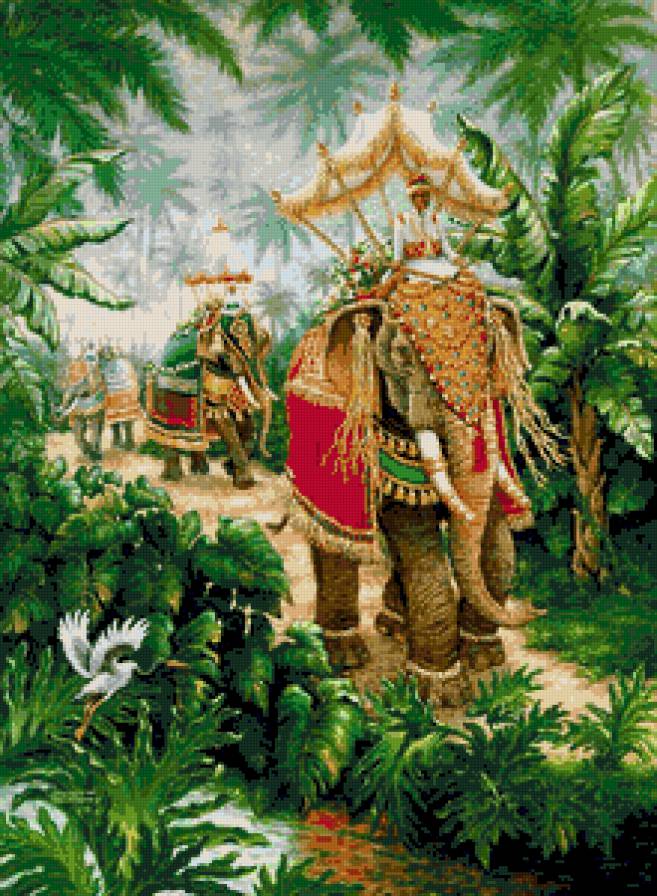 Слоны - слоны, индия - предпросмотр