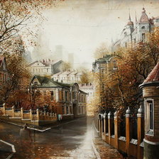 Схема вышивки «городской пейзаж»