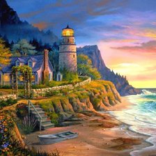 Схема вышивки «пейзаж»