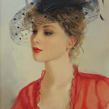 Схема вышивки «незнакомка Художник Константин Разумов»