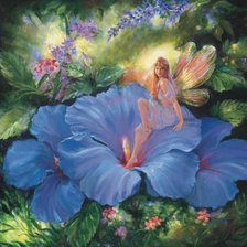 Схема вышивки «Дюймовочка»