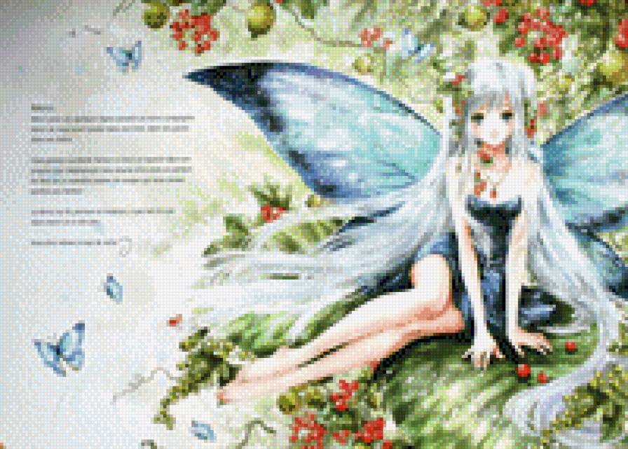 Лето - девушка, фэнтези, аниме, япония - предпросмотр