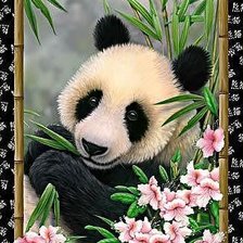 Схема вышивки «Панда»