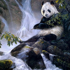 Схема вышивки «Панда»