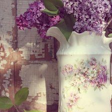 Схема вышивки «Букет сирени»