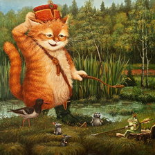 Схема вышивки «Александр Маскаев - Кот Кузьма»