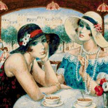 Схема вышивки «Подруги»