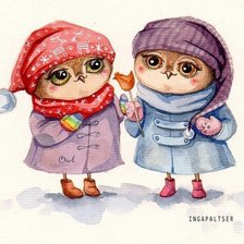 Схема вышивки «Птички»