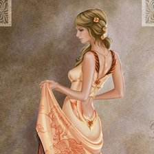 Схема вышивки «девушка»