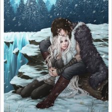 Схема вышивки «в объятиях»