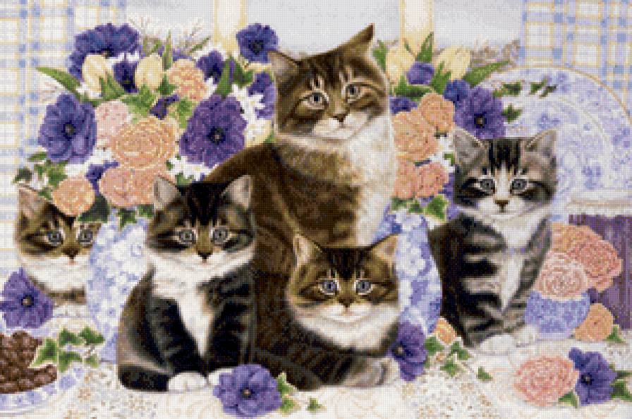 семейное фото - кот, коты - предпросмотр