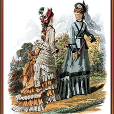 Схема вышивки «Дамы»