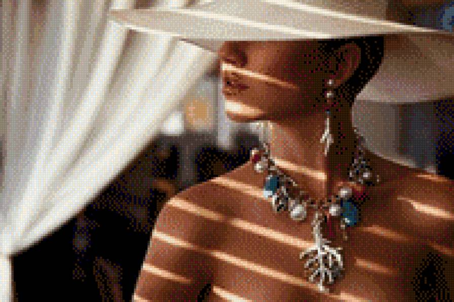 интрига - девушка, гламур, шляпа - предпросмотр