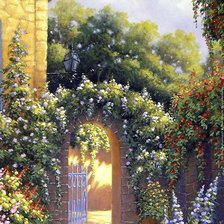 Схема вышивки «Волшебная калитка»