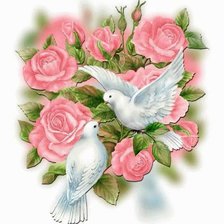 Схема вышивки «Совет да любовь»